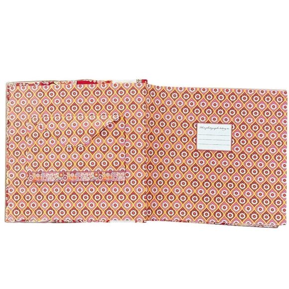 Vera Bradley Colorful Pink Paisley Print Bow Detail Deluxe Photo Album. NEW. - Picture 2 of 8